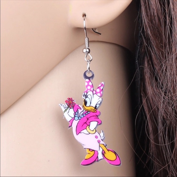 Disney Daisy Duck Acrylic Earrings - Picture 2 of 6